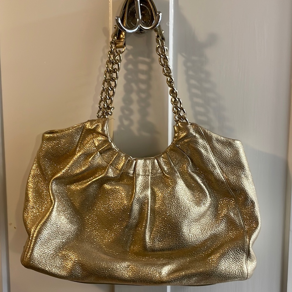 Kate Spade metallic gold handbag